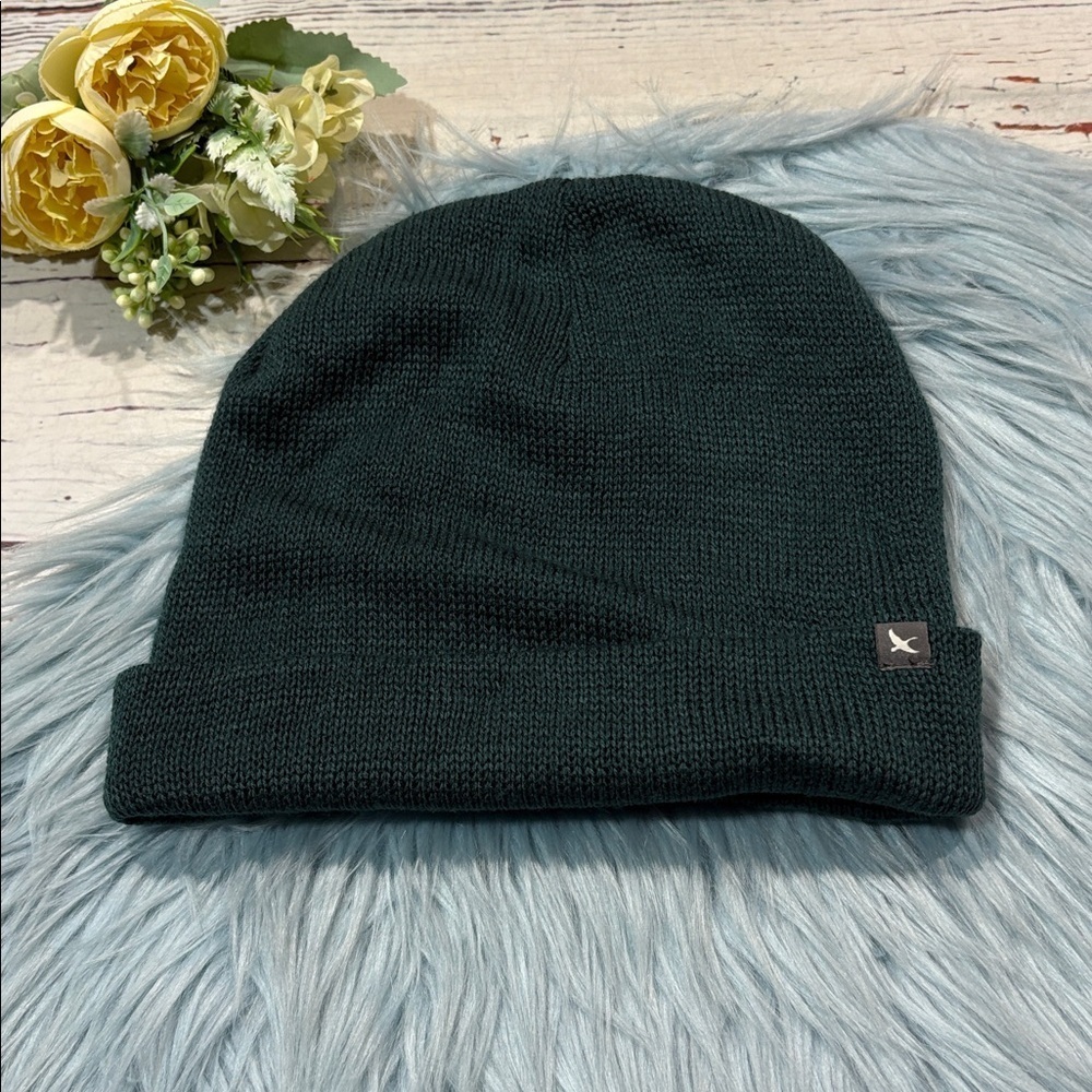 Eddie Bauer Beanie Hat Forest Green Toque Skull Cap Winter Knit